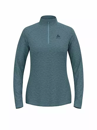 ODLO | Zipshirt intimo da donna Essentials Ceramiwarm | blau